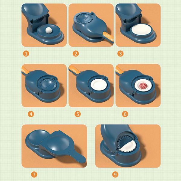 2-in-1 Dumpling Maker | Dough Press & Sealing Mold | Perfect for Dumplings, Samosas & Gujiyas