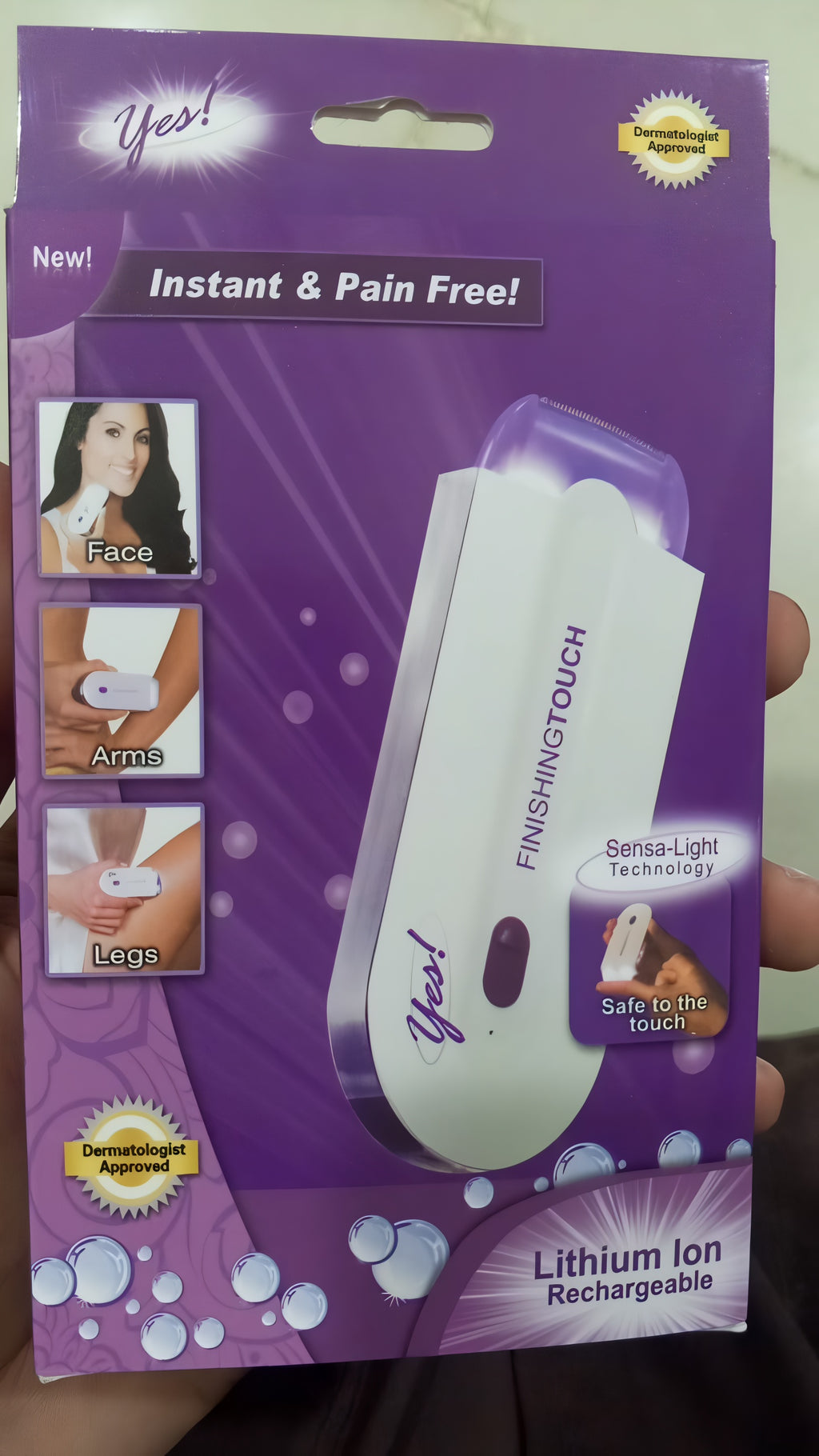 Women’s Electric Hair Remover with Advanced Sensa-Light Technology &amp; Built-in LED Light