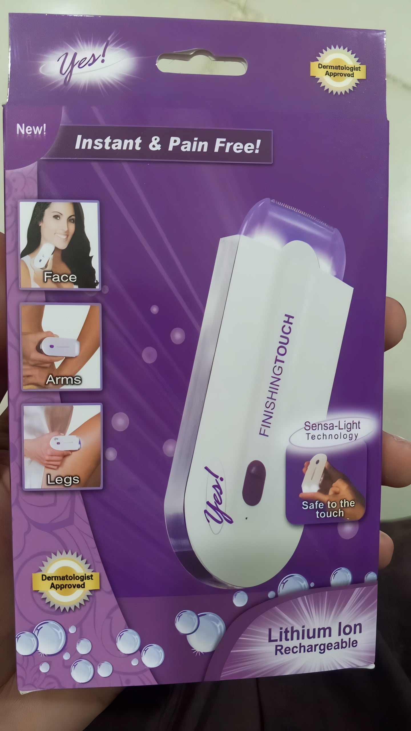 Women’s Electric Hair Remover with Advanced Sensa-Light Technology &amp; Built-in LED Light