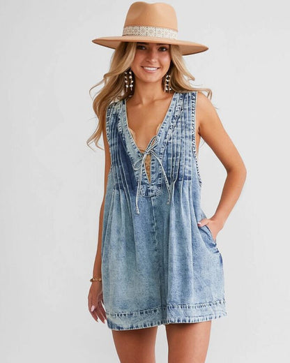 The W. Denim Romper